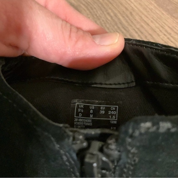 Clark’s Sharon Black Suede Ankle Boots 8 - Picture 7 of 8